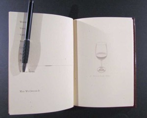 custom leather wine journal